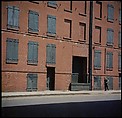 [227 Views of Buildings and Brooklyn Bridge for Fortune Article "On the Waterfront"], Walker Evans (American, St. Louis, Missouri 1903–1975 New Haven, Connecticut), Color film transparency