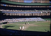 [19 Views of Baseball Game, Giants vs. Phillies, at the Polo Grounds, New York, for Sports Illustrated Article], Walker Evans (American, St. Louis, Missouri 1903–1975 New Haven, Connecticut), Color film transparency