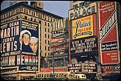[83 Views of Billboards in Times Square, New York], Walker Evans (American, St. Louis, Missouri 1903–1975 New Haven, Connecticut), Color film transparency