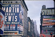 [83 Views of Billboards in Times Square, New York], Walker Evans (American, St. Louis, Missouri 1903–1975 New Haven, Connecticut), Color film transparency