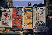 [83 Views of Billboards in Times Square, New York], Walker Evans (American, St. Louis, Missouri 1903–1975 New Haven, Connecticut), Color film transparency