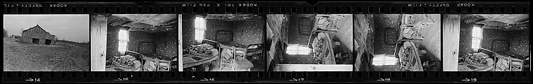 [823 Views and Studies of Urban and Rural Poverty, Commissioned by Fortune Magazine for "People and Places in Trouble", Published March 1961, With Related Personal Snapshots Showing Robert Frank, Mary Frank, Eleanor Clark, and Isabelle Evans], Walker Evans (American, St. Louis, Missouri 1903–1975 New Haven, Connecticut), Film negative