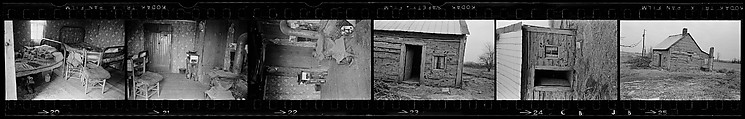 [823 Views and Studies of Urban and Rural Poverty, Commissioned by Fortune Magazine for "People and Places in Trouble", Published March 1961, With Related Personal Snapshots Showing Robert Frank, Mary Frank, Eleanor Clark, and Isabelle Evans], Walker Evans (American, St. Louis, Missouri 1903–1975 New Haven, Connecticut), Film negative