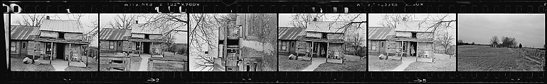 [823 Views and Studies of Urban and Rural Poverty, Commissioned by Fortune Magazine for "People and Places in Trouble", Published March 1961, With Related Personal Snapshots Showing Robert Frank, Mary Frank, Eleanor Clark, and Isabelle Evans], Walker Evans (American, St. Louis, Missouri 1903–1975 New Haven, Connecticut), Film negative