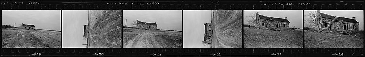 [823 Views and Studies of Urban and Rural Poverty, Commissioned by Fortune Magazine for "People and Places in Trouble", Published March 1961, With Related Personal Snapshots Showing Robert Frank, Mary Frank, Eleanor Clark, and Isabelle Evans], Walker Evans (American, St. Louis, Missouri 1903–1975 New Haven, Connecticut), Film negative