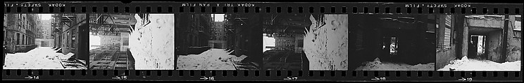 [823 Views and Studies of Urban and Rural Poverty, Commissioned by Fortune Magazine for "People and Places in Trouble", Published March 1961, With Related Personal Snapshots Showing Robert Frank, Mary Frank, Eleanor Clark, and Isabelle Evans], Walker Evans (American, St. Louis, Missouri 1903–1975 New Haven, Connecticut), Film negative