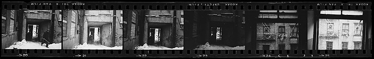 [823 Views and Studies of Urban and Rural Poverty, Commissioned by Fortune Magazine for "People and Places in Trouble", Published March 1961, With Related Personal Snapshots Showing Robert Frank, Mary Frank, Eleanor Clark, and Isabelle Evans], Walker Evans (American, St. Louis, Missouri 1903–1975 New Haven, Connecticut), Film negative