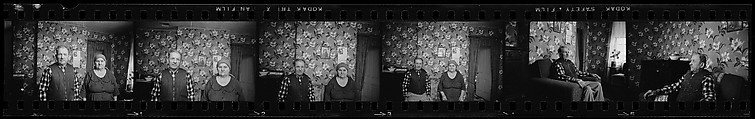 [823 Views and Studies of Urban and Rural Poverty, Commissioned by Fortune Magazine for "People and Places in Trouble", Published March 1961, With Related Personal Snapshots Showing Robert Frank, Mary Frank, Eleanor Clark, and Isabelle Evans], Walker Evans (American, St. Louis, Missouri 1903–1975 New Haven, Connecticut), Film negative