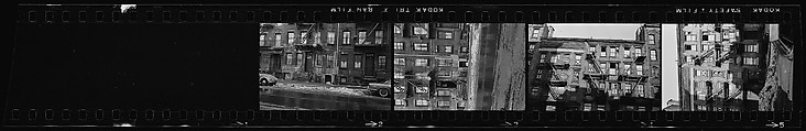 [823 Views and Studies of Urban and Rural Poverty, Commissioned by Fortune Magazine for "People and Places in Trouble", Published March 1961, With Related Personal Snapshots Showing Robert Frank, Mary Frank, Eleanor Clark, and Isabelle Evans], Walker Evans (American, St. Louis, Missouri 1903–1975 New Haven, Connecticut), Film negative