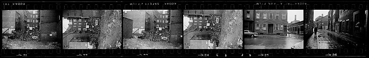 [823 Views and Studies of Urban and Rural Poverty, Commissioned by Fortune Magazine for "People and Places in Trouble", Published March 1961, With Related Personal Snapshots Showing Robert Frank, Mary Frank, Eleanor Clark, and Isabelle Evans], Walker Evans (American, St. Louis, Missouri 1903–1975 New Haven, Connecticut), Film negative