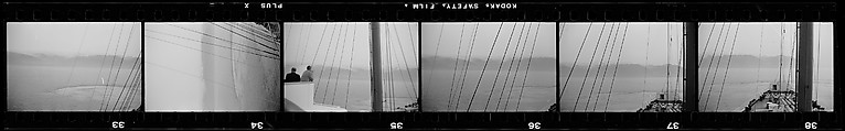 [110 Views and Studies of and From La Liberté Ocean Liner, Related to Architectural Forum Portfolio "Ship Shapes and Shadows", Published October 1958], Walker Evans (American, St. Louis, Missouri 1903–1975 New Haven, Connecticut), Film negative
