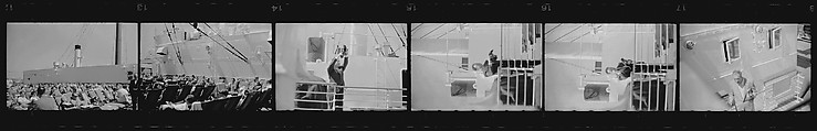 [110 Views and Studies of and From La Liberté Ocean Liner, Related to Architectural Forum Portfolio "Ship Shapes and Shadows", Published October 1958], Walker Evans (American, St. Louis, Missouri 1903–1975 New Haven, Connecticut), Film negative