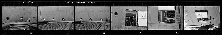[110 Views and Studies of and From La Liberté Ocean Liner, Related to Architectural Forum Portfolio "Ship Shapes and Shadows", Published October 1958], Walker Evans (American, St. Louis, Missouri 1903–1975 New Haven, Connecticut), Film negative
