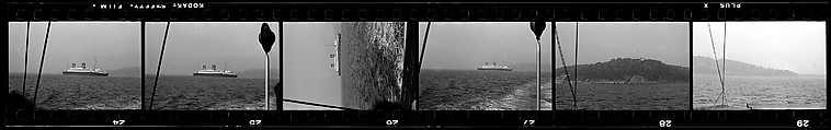 [110 Views and Studies of and From La Liberté Ocean Liner, Related to Architectural Forum Portfolio "Ship Shapes and Shadows", Published October 1958], Walker Evans (American, St. Louis, Missouri 1903–1975 New Haven, Connecticut), Film negative