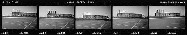 [854 Views of Container Corporation and Bethelehem Steel Industrial Architecture, Chicago Rail Yards, Architecture and Street Scenes, Galena Train Depot and Baggage Wagons, Pittsburgh and Pennsylvania Towns], Walker Evans (American, St. Louis, Missouri 1903–1975 New Haven, Connecticut), Film negative