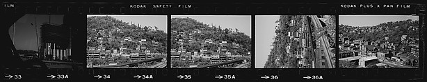 [854 Views of Container Corporation and Bethelehem Steel Industrial Architecture, Chicago Rail Yards, Architecture and Street Scenes, Galena Train Depot and Baggage Wagons, Pittsburgh and Pennsylvania Towns], Walker Evans (American, St. Louis, Missouri 1903–1975 New Haven, Connecticut), Film negative