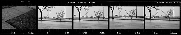 [854 Views of Container Corporation and Bethelehem Steel Industrial Architecture, Chicago Rail Yards, Architecture and Street Scenes, Galena Train Depot and Baggage Wagons, Pittsburgh and Pennsylvania Towns], Walker Evans (American, St. Louis, Missouri 1903–1975 New Haven, Connecticut), Film negative