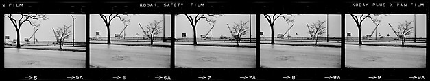 [854 Views of Container Corporation and Bethelehem Steel Industrial Architecture, Chicago Rail Yards, Architecture and Street Scenes, Galena Train Depot and Baggage Wagons, Pittsburgh and Pennsylvania Towns], Walker Evans (American, St. Louis, Missouri 1903–1975 New Haven, Connecticut), Film negative