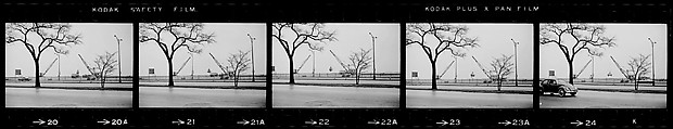 [854 Views of Container Corporation and Bethelehem Steel Industrial Architecture, Chicago Rail Yards, Architecture and Street Scenes, Galena Train Depot and Baggage Wagons, Pittsburgh and Pennsylvania Towns], Walker Evans (American, St. Louis, Missouri 1903–1975 New Haven, Connecticut), Film negative