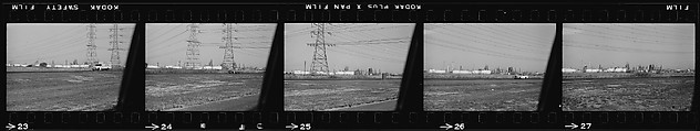 [854 Views of Container Corporation and Bethelehem Steel Industrial Architecture, Chicago Rail Yards, Architecture and Street Scenes, Galena Train Depot and Baggage Wagons, Pittsburgh and Pennsylvania Towns], Walker Evans (American, St. Louis, Missouri 1903–1975 New Haven, Connecticut), Film negative