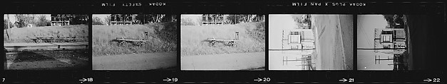 [854 Views of Container Corporation and Bethelehem Steel Industrial Architecture, Chicago Rail Yards, Architecture and Street Scenes, Galena Train Depot and Baggage Wagons, Pittsburgh and Pennsylvania Towns], Walker Evans (American, St. Louis, Missouri 1903–1975 New Haven, Connecticut), Film negative