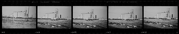 [854 Views of Container Corporation and Bethelehem Steel Industrial Architecture, Chicago Rail Yards, Architecture and Street Scenes, Galena Train Depot and Baggage Wagons, Pittsburgh and Pennsylvania Towns], Walker Evans (American, St. Louis, Missouri 1903–1975 New Haven, Connecticut), Film negative