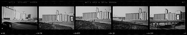 [854 Views of Container Corporation and Bethelehem Steel Industrial Architecture, Chicago Rail Yards, Architecture and Street Scenes, Galena Train Depot and Baggage Wagons, Pittsburgh and Pennsylvania Towns], Walker Evans (American, St. Louis, Missouri 1903–1975 New Haven, Connecticut), Film negative