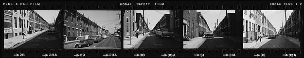[854 Views of Container Corporation and Bethelehem Steel Industrial Architecture, Chicago Rail Yards, Architecture and Street Scenes, Galena Train Depot and Baggage Wagons, Pittsburgh and Pennsylvania Towns], Walker Evans (American, St. Louis, Missouri 1903–1975 New Haven, Connecticut), Film negative