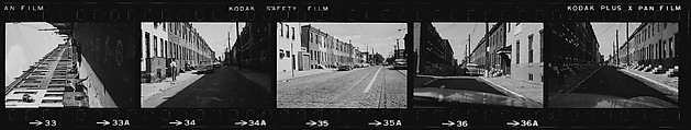 [854 Views of Container Corporation and Bethelehem Steel Industrial Architecture, Chicago Rail Yards, Architecture and Street Scenes, Galena Train Depot and Baggage Wagons, Pittsburgh and Pennsylvania Towns], Walker Evans (American, St. Louis, Missouri 1903–1975 New Haven, Connecticut), Film negative