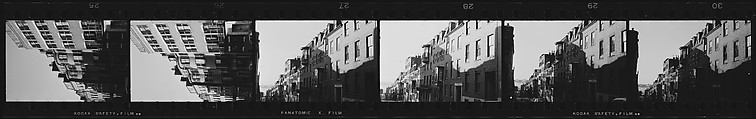 [70 Views of Italianate Revival Town Houses and Streets, Boston, Massachusetts, Possibly Commissioned by Fortune Magazine for Unpublished Article], Walker Evans (American, St. Louis, Missouri 1903–1975 New Haven, Connecticut), Film negative