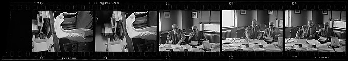 [238 Portraits of Anton Gray, Frank Walling, and Other Kennecott Copper Corporation Executives at Work, and Author John McDonald, New York and Montreal, Commissioned by Fortune Magazine for "The World of Kennecott" Series, Published November 1951], Walker Evans (American, St. Louis, Missouri 1903–1975 New Haven, Connecticut), Film negative
