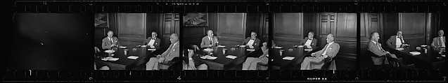 [238 Portraits of Anton Gray, Frank Walling, and Other Kennecott Copper Corporation Executives at Work, and Author John McDonald, New York and Montreal, Commissioned by Fortune Magazine for "The World of Kennecott" Series, Published November 1951], Walker Evans (American, St. Louis, Missouri 1903–1975 New Haven, Connecticut), Film negative