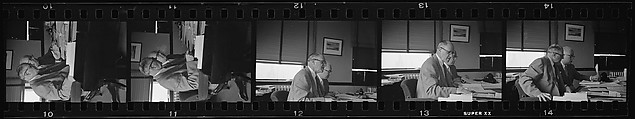 [238 Portraits of Anton Gray, Frank Walling, and Other Kennecott Copper Corporation Executives at Work, and Author John McDonald, New York and Montreal, Commissioned by Fortune Magazine for "The World of Kennecott" Series, Published November 1951], Walker Evans (American, St. Louis, Missouri 1903–1975 New Haven, Connecticut), Film negative