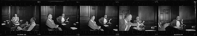 [238 Portraits of Anton Gray, Frank Walling, and Other Kennecott Copper Corporation Executives at Work, and Author John McDonald, New York and Montreal, Commissioned by Fortune Magazine for "The World of Kennecott" Series, Published November 1951], Walker Evans (American, St. Louis, Missouri 1903–1975 New Haven, Connecticut), Film negative