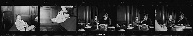 [238 Portraits of Anton Gray, Frank Walling, and Other Kennecott Copper Corporation Executives at Work, and Author John McDonald, New York and Montreal, Commissioned by Fortune Magazine for "The World of Kennecott" Series, Published November 1951], Walker Evans (American, St. Louis, Missouri 1903–1975 New Haven, Connecticut), Film negative