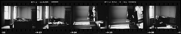 [93 Portraits of Two Unidentified Men, Probably Business Executives, at Work and Home, Possibly Commissioned by Fortune Magazine], Walker Evans (American, St. Louis, Missouri 1903–1975 New Haven, Connecticut), Film negative