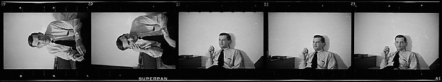 [15 Portraits of George Ross Leighton], Walker Evans (American, St. Louis, Missouri 1903–1975 New Haven, Connecticut), Film negative