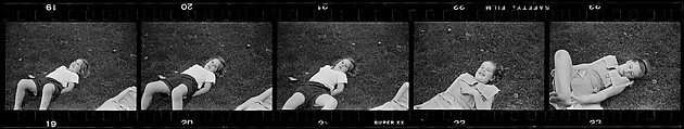 [132 Portraits of Two Young Girls, Possibly Iris and Eliza Mabry], Walker Evans (American, St. Louis, Missouri 1903–1975 New Haven, Connecticut), Film negative