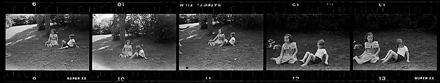 [132 Portraits of Two Young Girls, Possibly Iris and Eliza Mabry], Walker Evans (American, St. Louis, Missouri 1903–1975 New Haven, Connecticut), Film negative