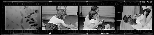 [132 Portraits of Two Young Girls, Possibly Iris and Eliza Mabry], Walker Evans (American, St. Louis, Missouri 1903–1975 New Haven, Connecticut), Film negative