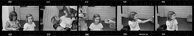 [132 Portraits of Two Young Girls, Possibly Iris and Eliza Mabry], Walker Evans (American, St. Louis, Missouri 1903–1975 New Haven, Connecticut), Film negative