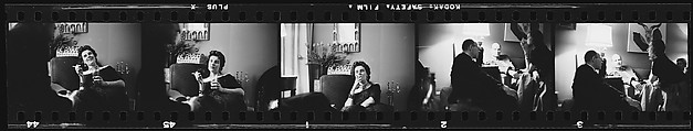 [70 Portraits of Men and Women in Living Room, Including Courtland and Trini Barnes and Walker Evans], Walker Evans (American, St. Louis, Missouri 1903–1975 New Haven, Connecticut), Film negative