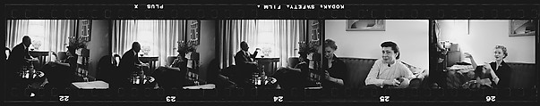 [70 Portraits of Men and Women in Living Room, Including Courtland and Trini Barnes and Walker Evans], Walker Evans (American, St. Louis, Missouri 1903–1975 New Haven, Connecticut), Film negative