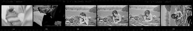 [64 Portraits of Anthony West and Lily Emmet West on Lawn and Views of House, Possibly Stonington, Connecticut], Walker Evans (American, St. Louis, Missouri 1903–1975 New Haven, Connecticut), Film negative