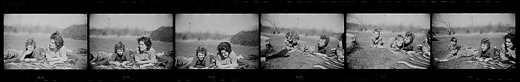 [64 Portraits of Anthony West and Lily Emmet West on Lawn and Views of House, Possibly Stonington, Connecticut], Walker Evans (American, St. Louis, Missouri 1903–1975 New Haven, Connecticut), Film negative