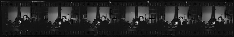 [34 Portraits of Mary Frank, New York City], Walker Evans (American, St. Louis, Missouri 1903–1975 New Haven, Connecticut), Film negative