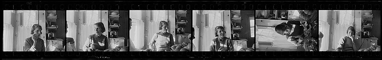 [32 Portraits of a Woman, Possibly Jane Evans Brewer in Florida], Walker Evans (American, St. Louis, Missouri 1903–1975 New Haven, Connecticut), Film negative