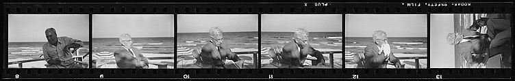 [193 Portraits of Unidentified Man and Woman at Beach House], Walker Evans (American, St. Louis, Missouri 1903–1975 New Haven, Connecticut), Film negative