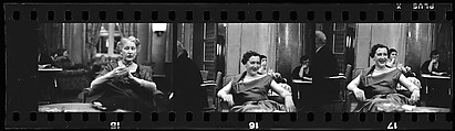 [28 Portraits of Unidentified Man and Woman in Club or Restaurant], Walker Evans (American, St. Louis, Missouri 1903–1975 New Haven, Connecticut), Film negative