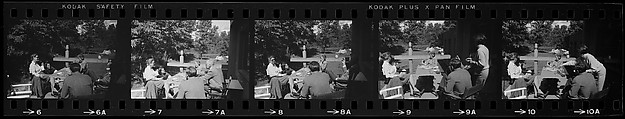 [23 Portraits of Walker Evans, Isabelle Evans, and Others, Old Lyme, Connecticut], Walker Evans (American, St. Louis, Missouri 1903–1975 New Haven, Connecticut), Film negative
